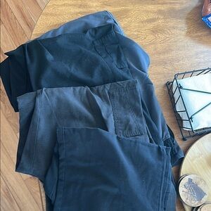 Black and Gray Pants Set